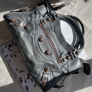 Balenciaga Black Leather Bag